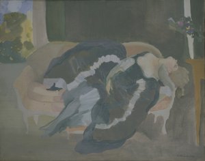 Sovende ung kvinde af Konstantin Andreevic Somov