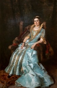 Portræt af Varvara Alekseevna Morozova af Konstantin E Makovskij
