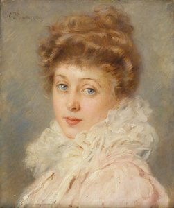 Portræt af en elegant kvinde, af Konstantin Egorovich Makovsky