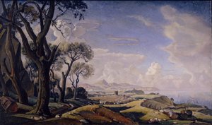 Landskab med træer, 1927