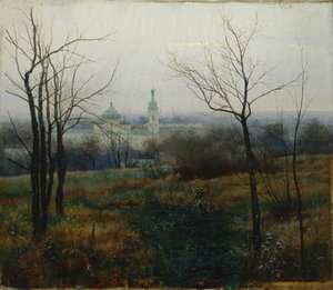 Efteråret er forbi, 1887 af Konstantin Konstantinovich Pervukhin