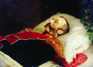 Konstantin Makovsky Alexander II på scenen 1881