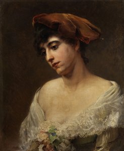 Konstantin Makovsky Portræt af en ung dame