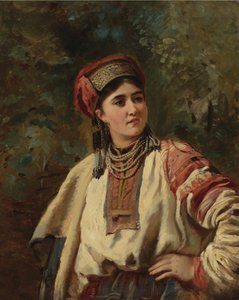 Konstantin Makovsky - Kvinde i nationaldragt