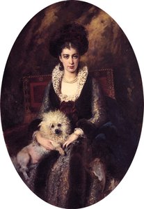 Maria Alekseevna Makovskaya af Konstantin Makovsky (1839-1915)