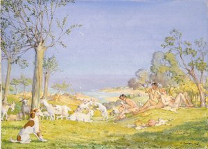 Landskab med hyrder og geder, 1931