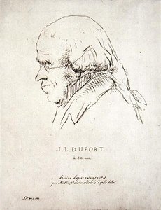 Jean-Louis Duport på 80 år (1749-1819) (radering) af Korblin (after)