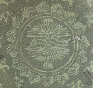 Bowl with cranes and clouds, c.1150-1200dani af Korean School
