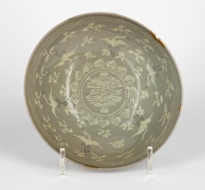 Skål med traner og skyer, c.1150-1200 af Korean School