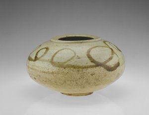 Krukke med design af en drage, Hwanghaedo-provinsen, Choson-periode, anden halvdel af 1600-tallet (porcelæn med jerndekoration under gennemsigtig glasur)