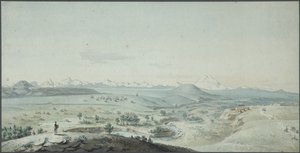 Udsigt over Konstantinogorsk-fæstningen fra bjerget Mashuk, 1805