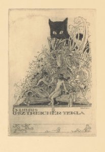 Ex libris er af Tekla Ösztreicher