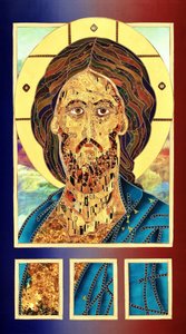 Ikonet af den gyldne Jesus af Kostyantin Malginov