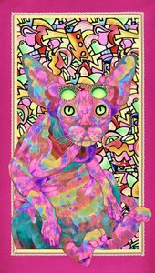 Psykedelisk Sphynx-kat af Kostyantin Malginov