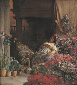 En florentinsk blomstersælger af Kristian Zahrtmann