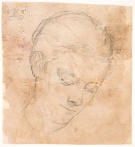 Kunstnerens søster Elizabeth. 3/4 profil til højre af Kristian Zahrtmann