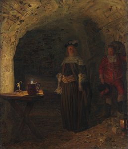 Leonora Christina, ledet af Frederik Ahlefeldt i Det Blå Tårn, 1893. af Kristian Zahrtmann