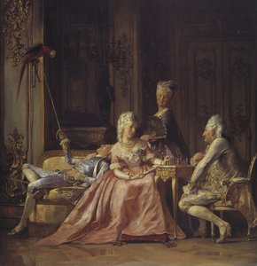 Scene fra Christian VII i Danmarks hof