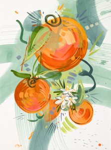 Levende orange blomster