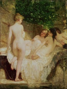 Efter badet, ca.1880