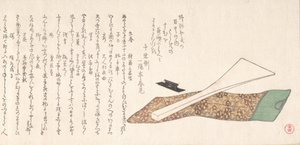 Bachi-plektrum brugt til at spille Shamisen, 1800-tallet.