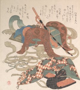 Sadel og andre selestykker, sandsynligvis 1810. af Kubo Shunman