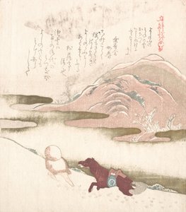 Snelandskab, 1800-tallet. af Kubo Shunman