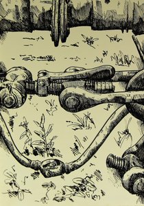 Illustration af naturen i industrien af Kulik