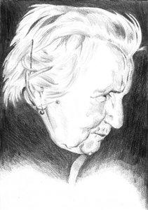 Portræt, silhuet, kunst, tegning, skitse 20