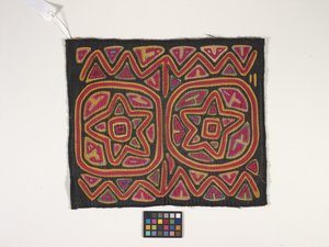 Skjortepanel (Mola) (foto) af Kuna Indian Culture