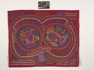 Skjortepanel (Mola) (foto) af Kuna Indian Culture