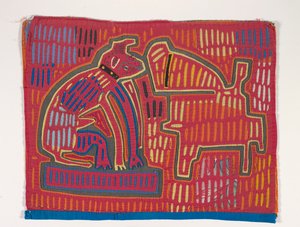 Skjortepanel (mola), ca. 1950 (påført bomuld)