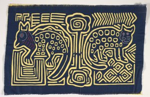 Skjortepanel (mola), ca. 1950 (påført bomuld) af Kuna Indian Culture
