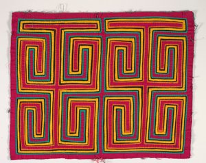 Skjortepanel (mola), ca. 1950 (påført bomuld) af Kuna Indian Culture