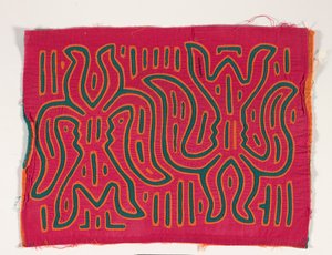 Skjortepanel (mola), ca. 1950 (påført bomuld) af Kuna Indian Culture