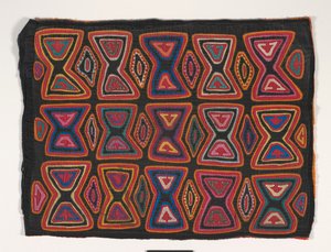 Skjortepanel (mola) (påført bomuld) af Kuna Indian Culture