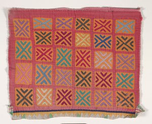 Skjortepanel (mola) (påført bomuld) af Kuna Indian Culture