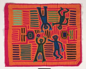 Skjortepanel (mola) (påført bomuld) af Kuna Indian Culture