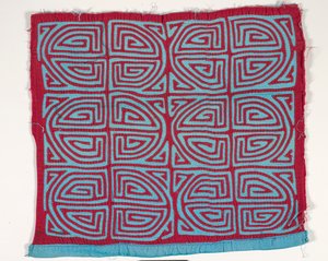 Skjortepanel (mola) (påført bomuld) af Kuna Indian Culture