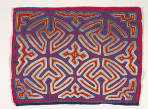 Skjortepanel (mola) (påført bomuld) af Kuna Indian Culture