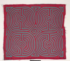 Skjortepanel (mola) (påført bomuld) af Kuna Indian Culture