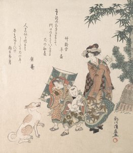 Gadescene i nytårssæsonen, 1814. af Kuninao