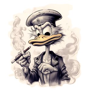 Joakim McDuck, ryger en stor marihuana-joint 1