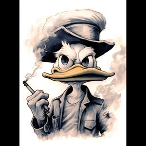 Joakim McDuck, ryger en stor marihuana joint 2