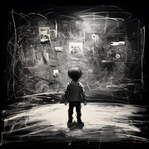 Et billede tegnet af et 3-årigt barn 2