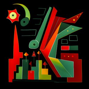 En aktiemarkedstrend i Picasso-stil 2