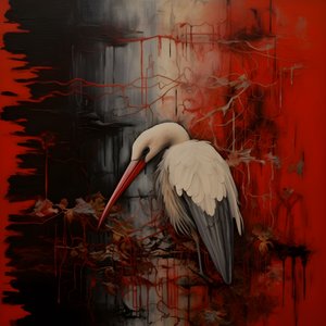 Kvinde og stork 2