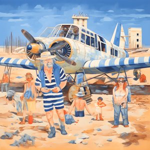 Ridning på flyet, stakkels dyr, sandbjerg i det fjerne 1
