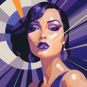 en illustration, der viser en smuk kvinde forfra 3