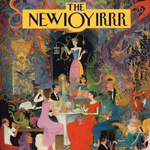 farverigt new yorker cover vintage tegneserie gag 3